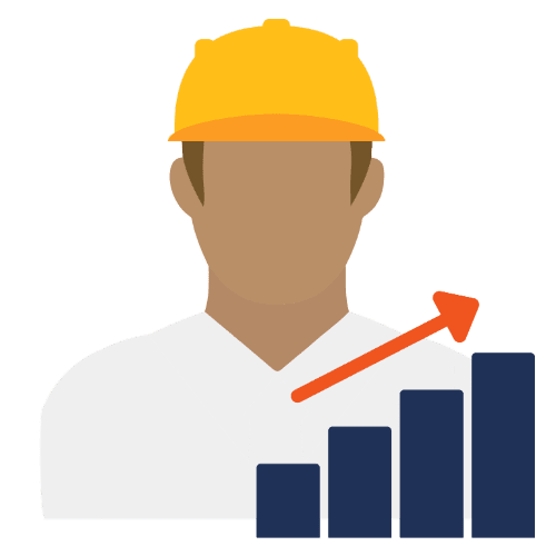 improve worker productivity icon