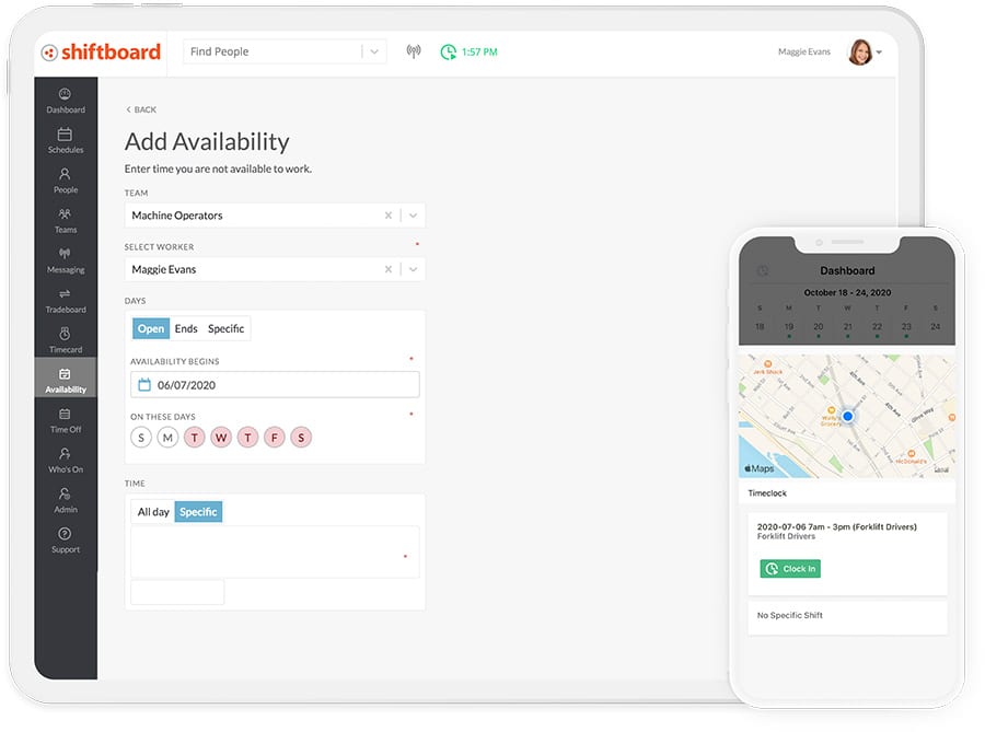 Add Availability on Ipad