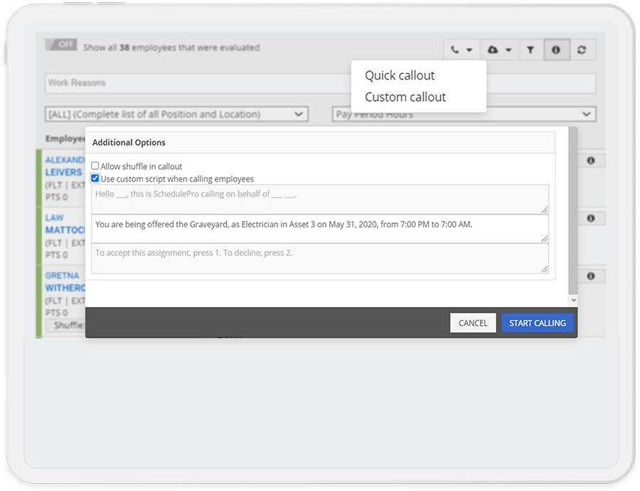 Automated Scheduling and Communication